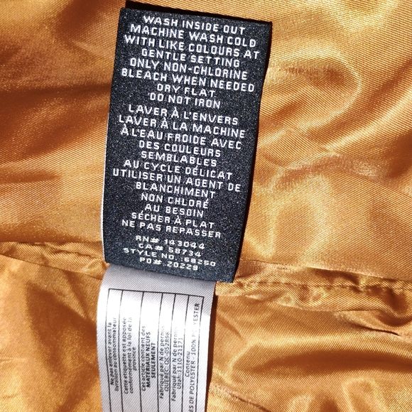 7 For All Mankind Camel Brown Vegan Leather Moto Jacket - Picture 7 of 10